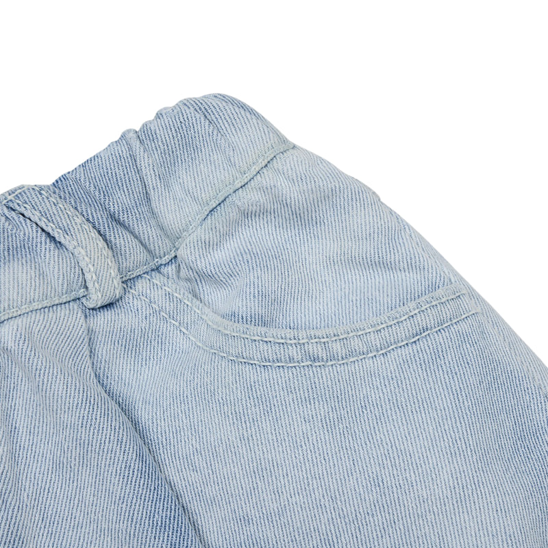 Fork Chips - Korean Children Fashion - #fashionkids - Blending Denim Pants - 6