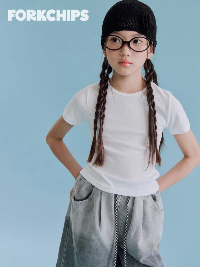 Fork Chips - Korean Children Fashion - #fashionkids - Normal Tee