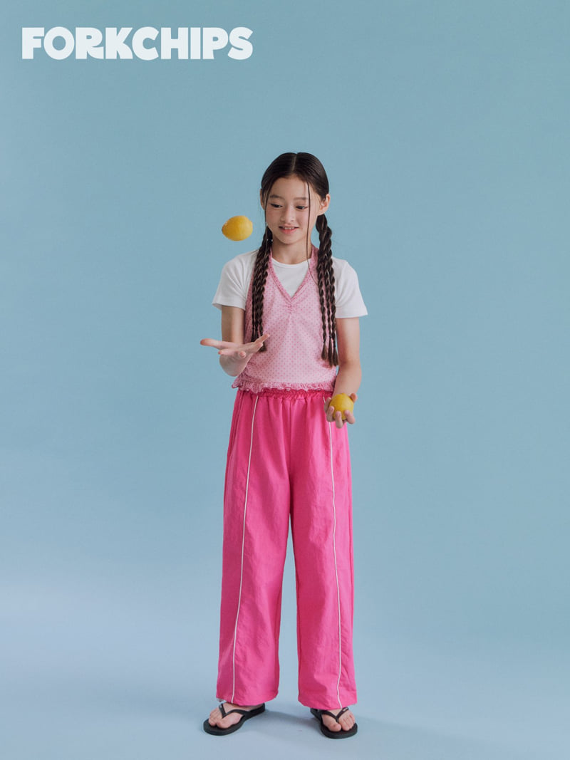 Fork Chips - Korean Children Fashion - #fashionkids - Chewing Halter Sleeveless - 12