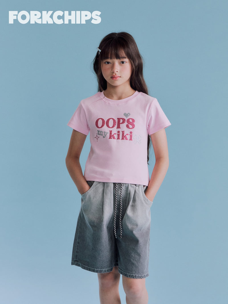 Fork Chips - Korean Children Fashion - #fashionkids - Oops Kiki Tee - 11