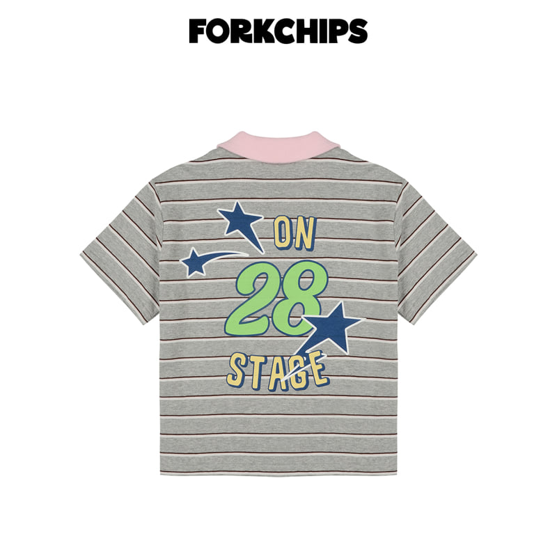 Fork Chips - Korean Children Fashion - #fashionkids - Rodeo Collar Tee - 5