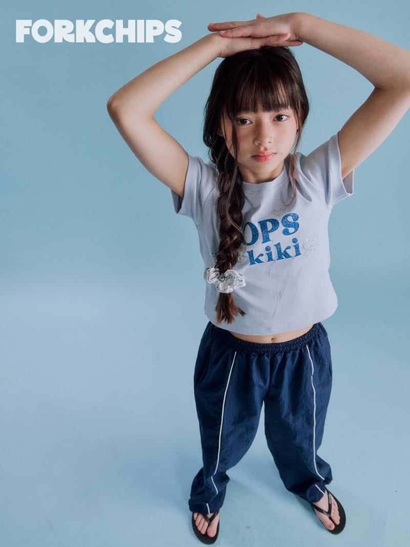 Fork Chips - Korean Children Fashion - #kidsshorts - Oops Kiki Tee - 12