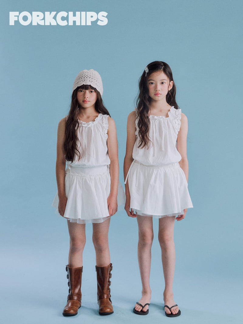 Fork Chips - Korean Children Fashion - #kidsshorts - Air Ruffle Blouse - 7