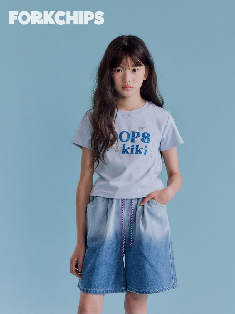 Fork Chips - Korean Children Fashion - #kidsstore - Blending Denim Pants - 8