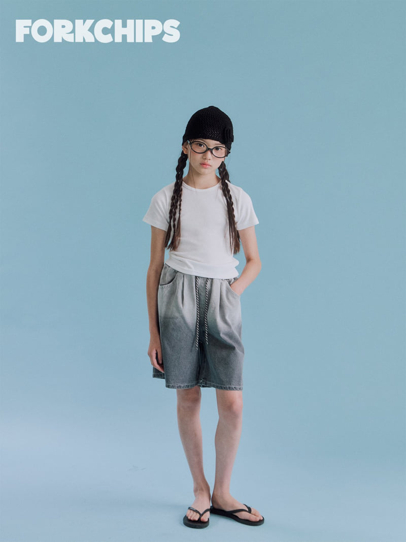 Fork Chips - Korean Children Fashion - #kidzfashiontrend - Blending Denim Pants - 9