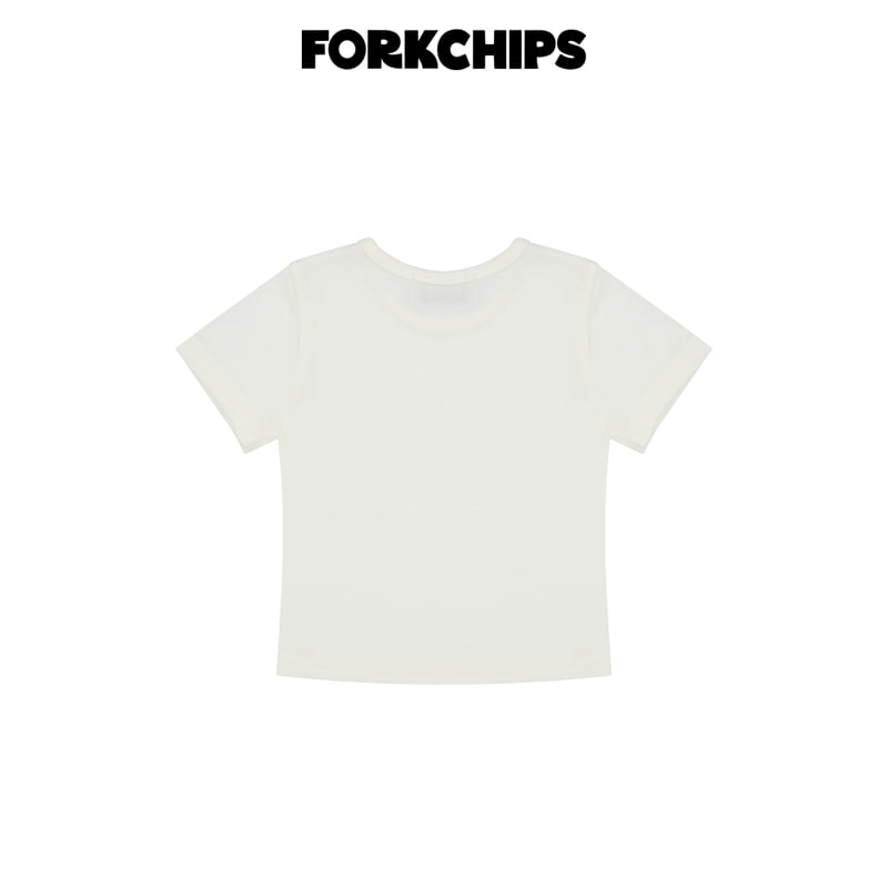 Fork Chips - Korean Children Fashion - #kidsstore - Normal Tee - 4