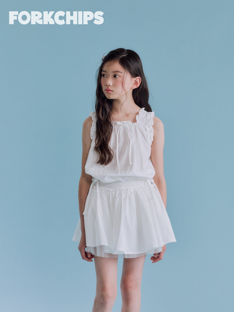 Fork Chips - Korean Children Fashion - #kidzfashiontrend - Air Ruffle Blouse - 9