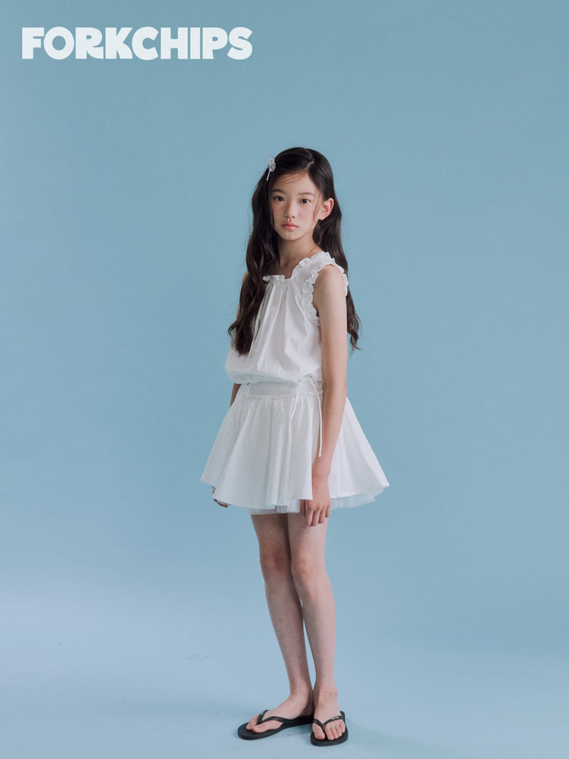Fork Chips - Korean Children Fashion - #littlefashionista - Air Ruffle Blouse - 11