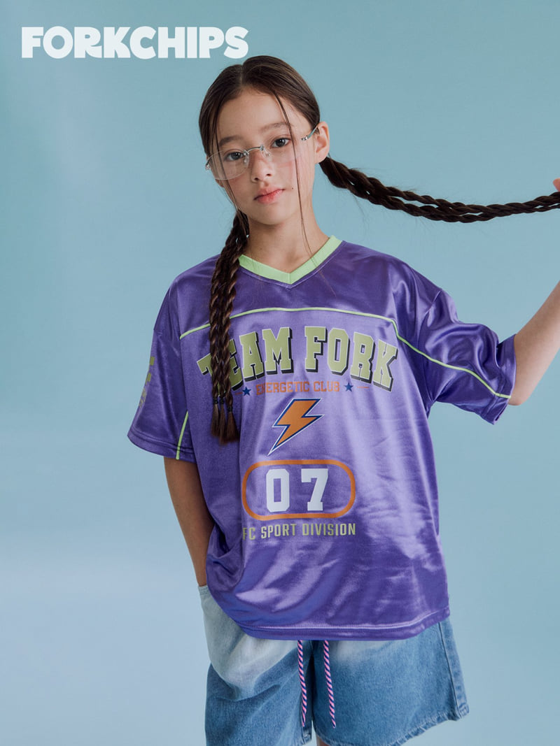 Fork Chips - Korean Children Fashion - #littlefashionista - Crew Chips Tee - 7