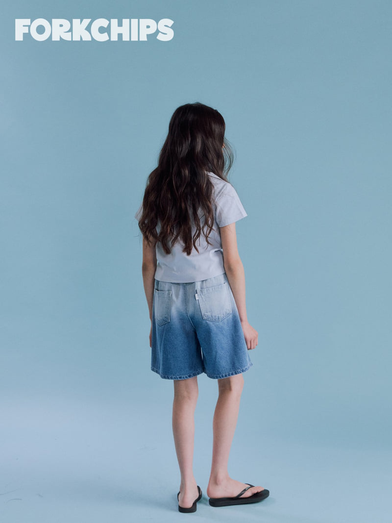 Fork Chips - Korean Children Fashion - #magicofchildhood - Blending Denim Pants - 12