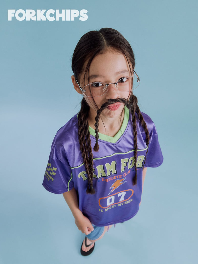 Fork Chips - Korean Children Fashion - #minifashionista - Crew Chips Tee - 9