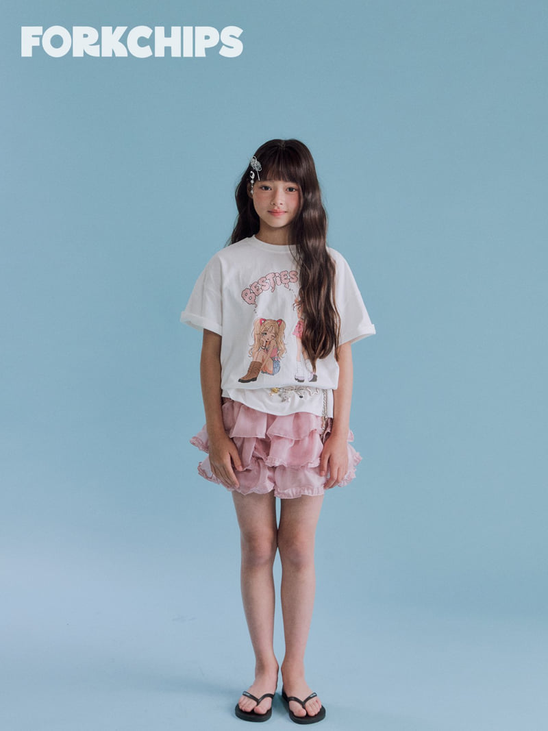 Fork Chips - Korean Children Fashion - #prettylittlegirls - Sister Tee - 11