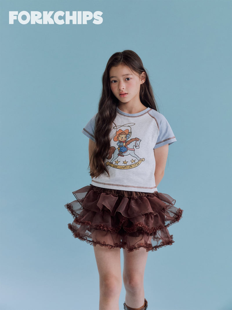 Fork Chips - Korean Children Fashion - #prettylittlegirls - Baby Horse Tee - 8