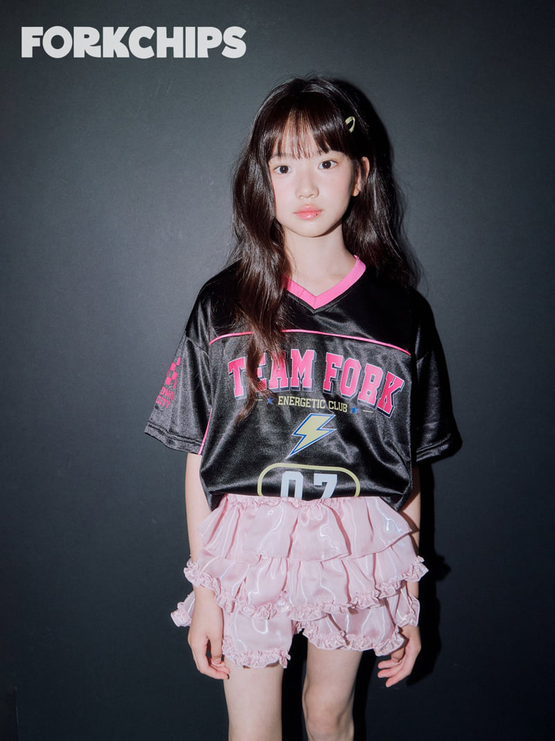 Fork Chips - Korean Children Fashion - #prettylittlegirls - Crew Chips Tee - 10
