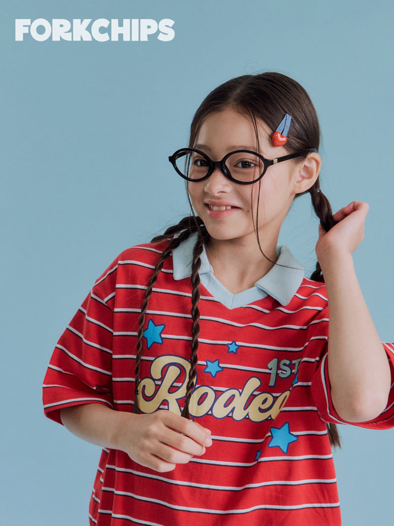 Fork Chips - Korean Children Fashion - #stylishchildhood - Cherry Snap Hairpin - 2