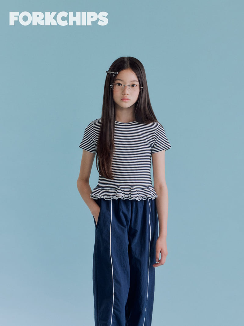 Fork Chips - Korean Children Fashion - #todddlerfashion - Cherry Slit Tee - 12