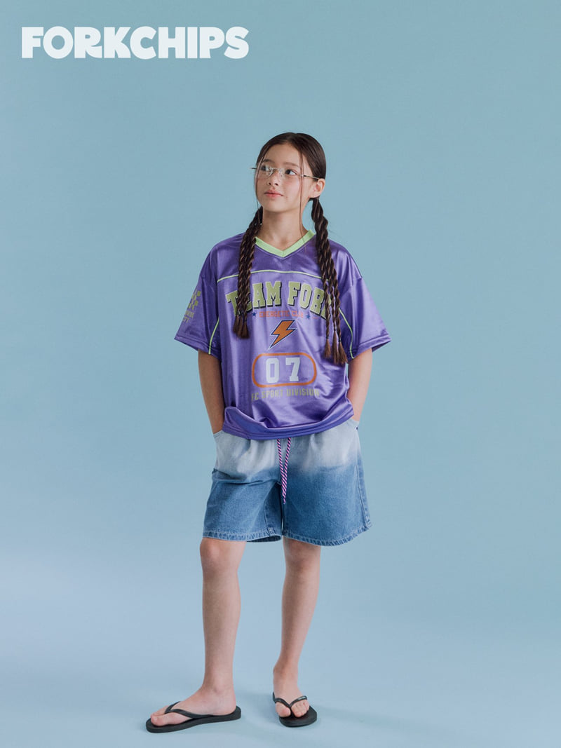 Fork Chips - Korean Children Fashion - #todddlerfashion - Crew Chips Tee - 11