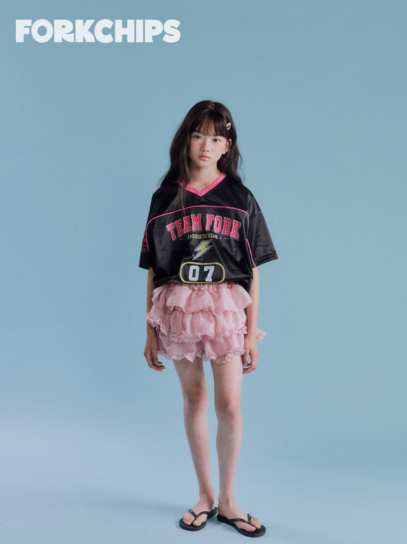 Fork Chips - Korean Children Fashion - #toddlerclothing - Crew Chips Tee - 12
