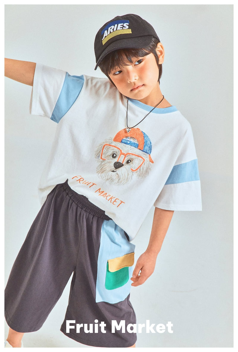 Fruit Market - Korean Children Fashion - #kidzfashiontrend - Dog Short Sleeve Tee - 4