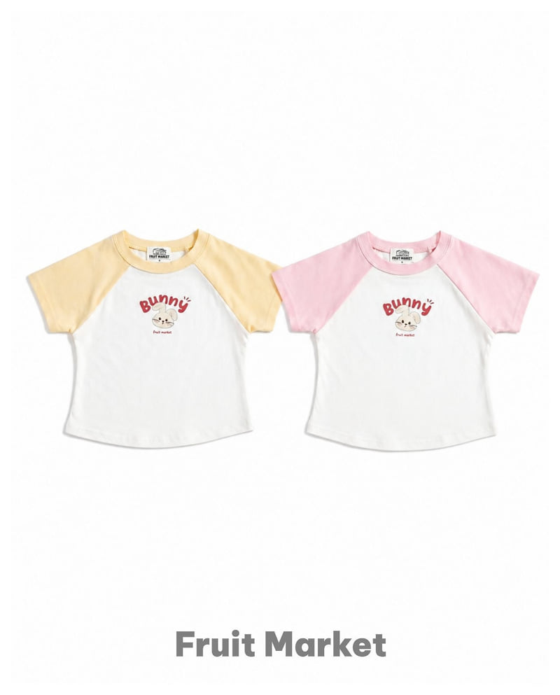 Fruit Market - Korean Children Fashion - #childofig - Bunny Short Sleeve Tee - 6