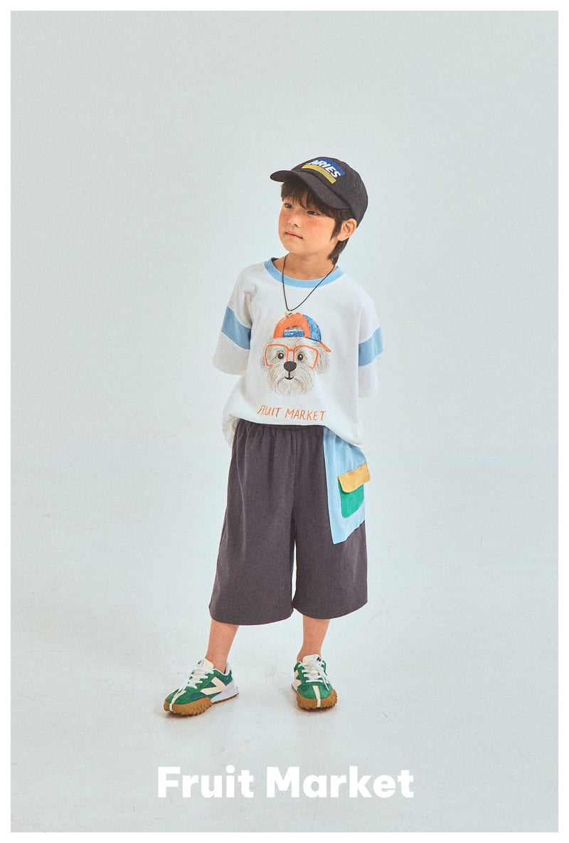 Fruit Market - Korean Children Fashion - #kidsshorts - Dog Short Sleeve Tee