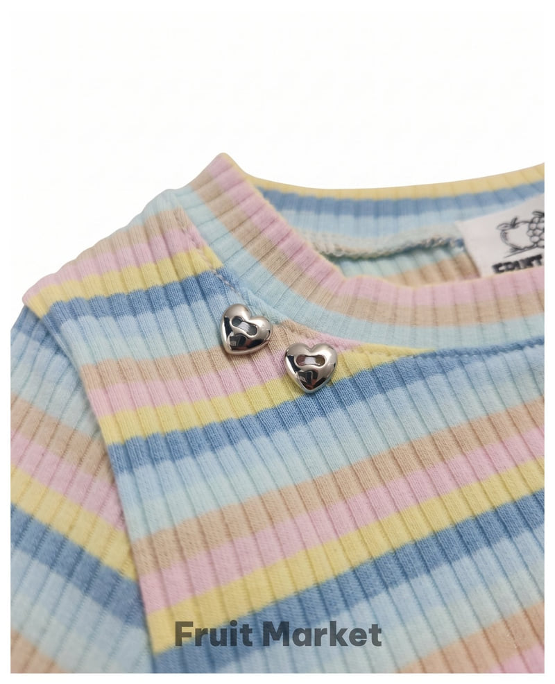 Fruit Market - Korean Children Fashion - #magicofchildhood - Frill Tee - 9