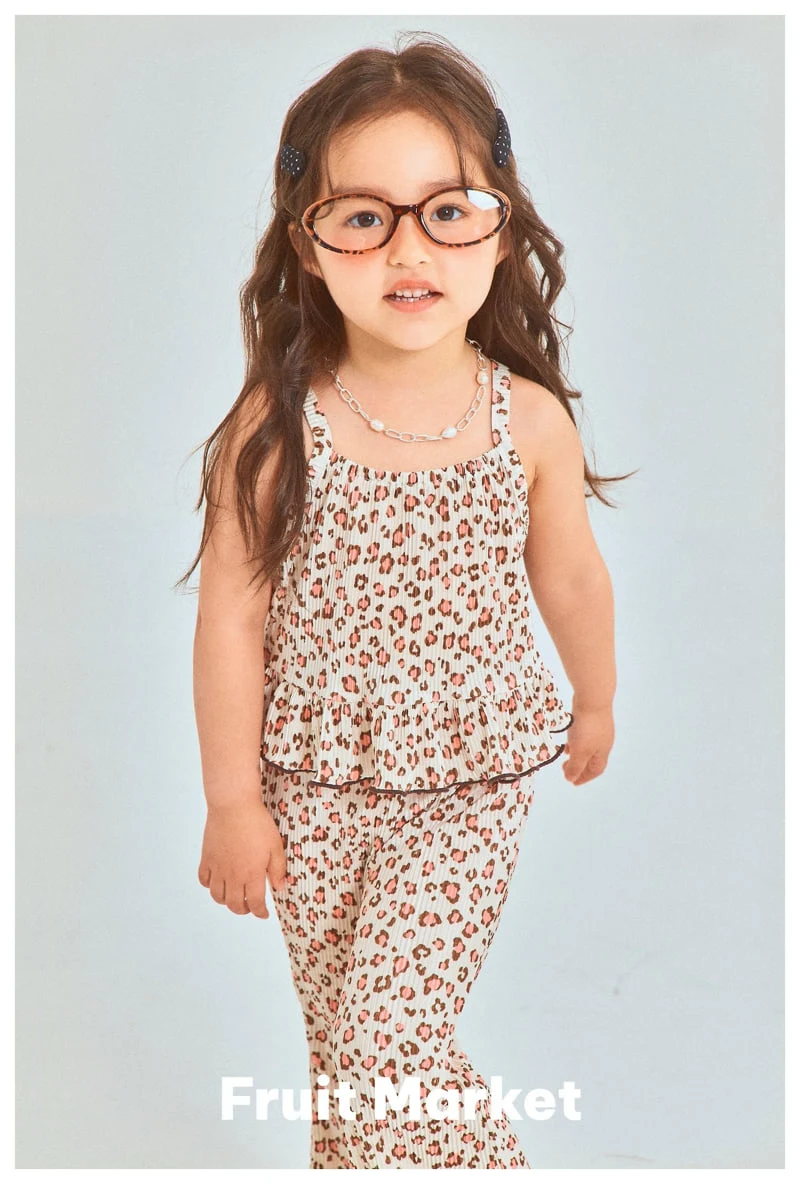 Fruit Market - Korean Children Fashion - #magicofchildhood - Leopard Pleats Set-up - 5