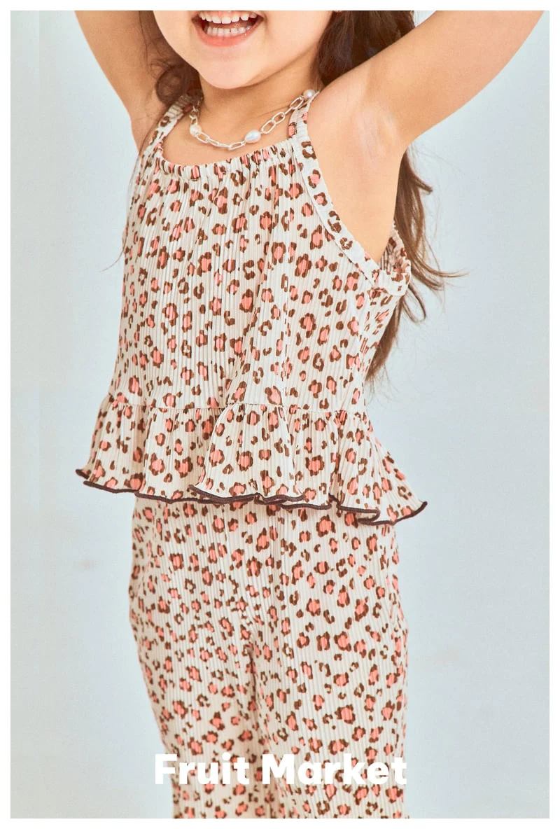 Fruit Market - Korean Children Fashion - #minifashionista - Leopard Pleats Set-up - 6
