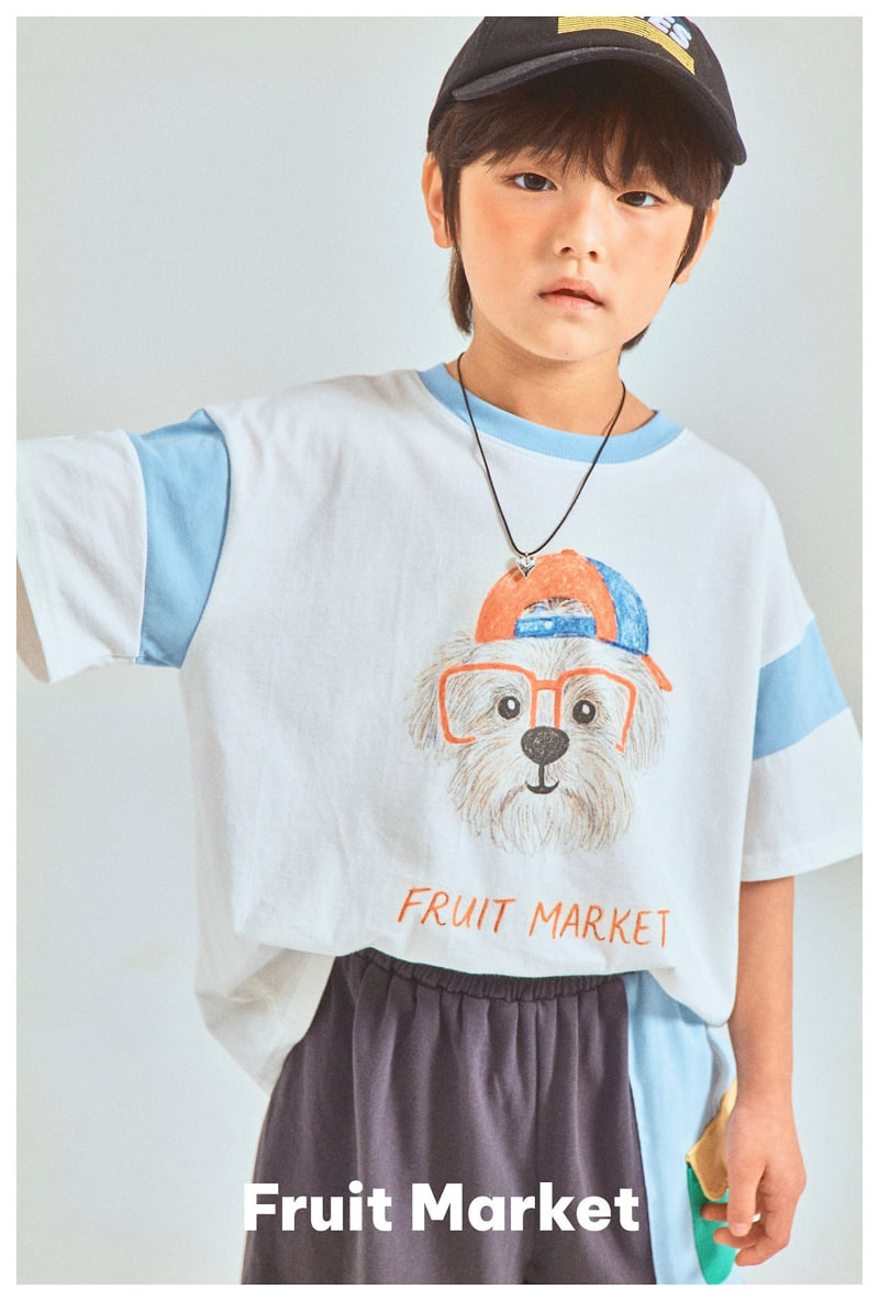 Fruit Market - Korean Children Fashion - #prettylittlegirls - Dog Short Sleeve Tee - 8