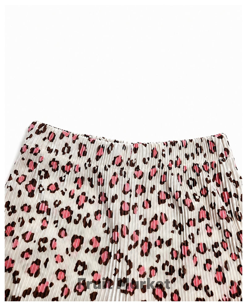 Fruit Market - Korean Children Fashion - #stylishchildhood - Leopard Pleats Set-up - 10