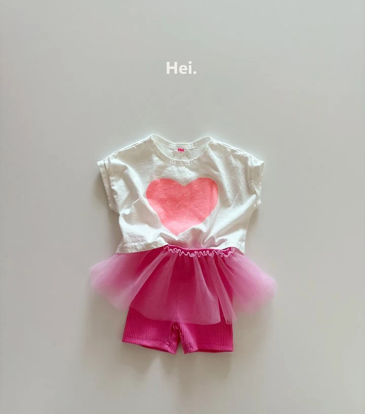 Hei - Korean Children Fashion - #kidzfashiontrend - Heart Tee - 4
