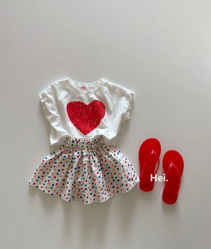 Hei - Korean Children Fashion - #Kfashion4kids - Heart Culottes - 3