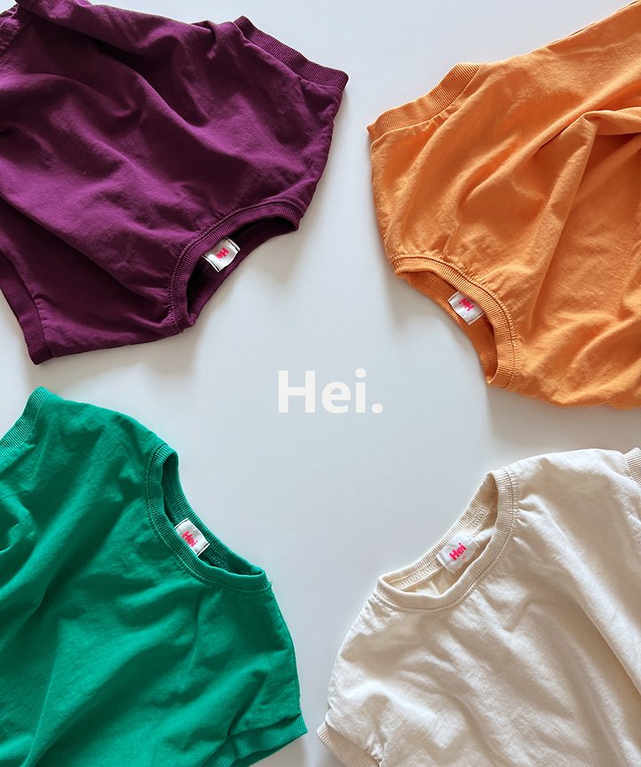 Hei - Korean Children Fashion - #childofig - Color Tee