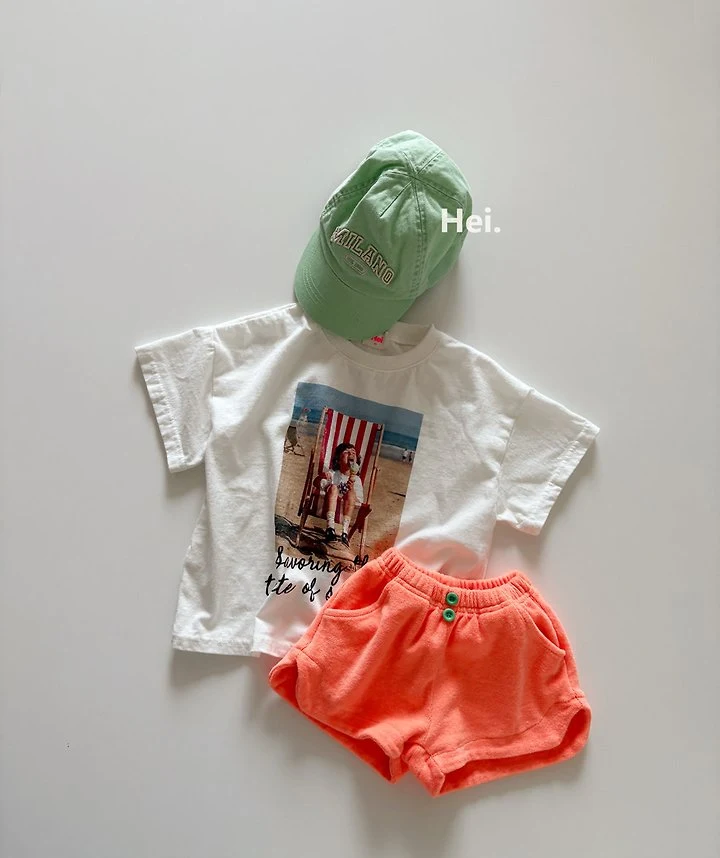 Hei - Korean Children Fashion - #kidsshorts - Beach Tee - 12