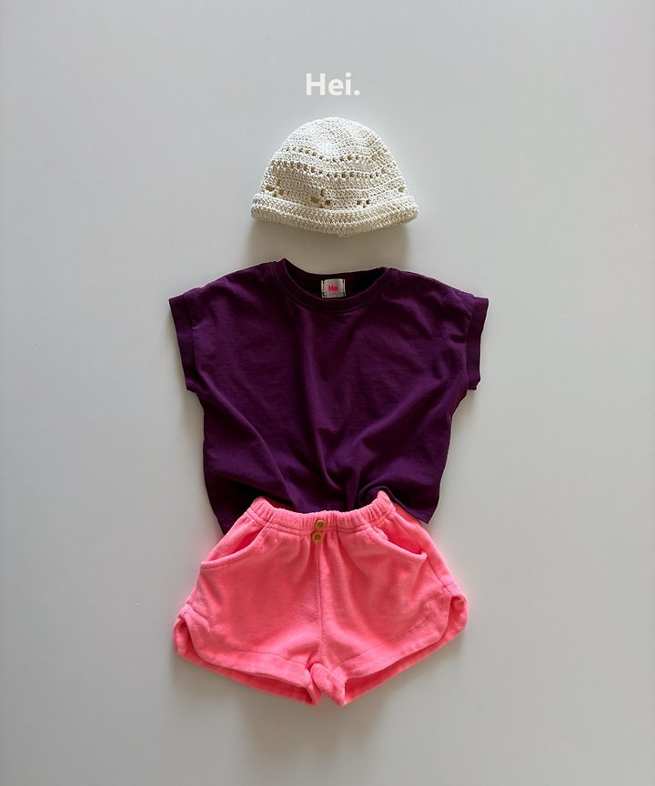 Hei - Korean Children Fashion - #kidsshorts - Color Tee - 7
