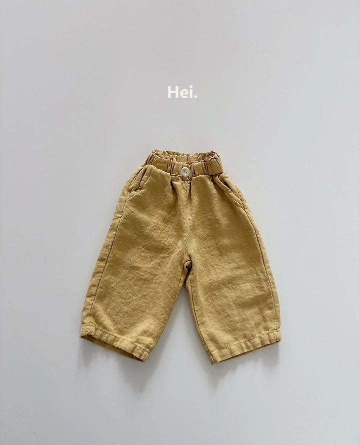 Hei - Korean Children Fashion - #kidsstore - Linen Loose Pants - 3