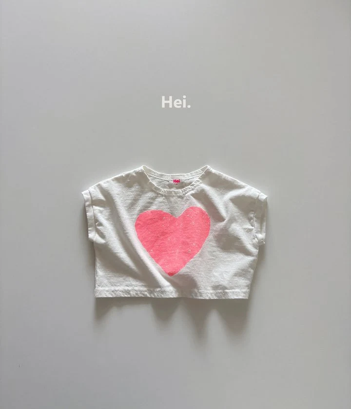 Hei - Korean Children Fashion - #kidzfashiontrend - Heart Tee - 3