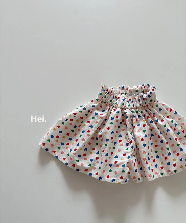 Hei - Korean Children Fashion - #kidzfashiontrend - Heart Culottes - 2