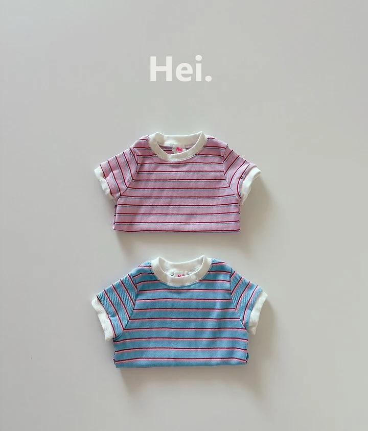 Hei - Korean Children Fashion - #kidzfashiontrend - Stripe Tee