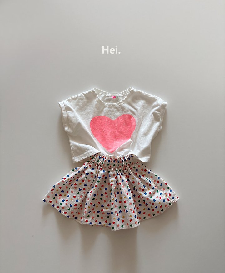Hei - Korean Children Fashion - #minifashionista - Heart Tee - 7