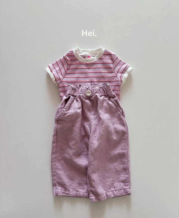 Hei - Korean Children Fashion - #stylishchildhood - Stripe Tee - 9