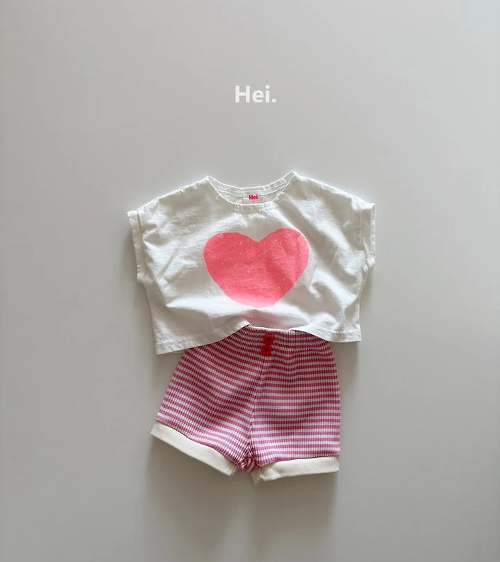 Hei - Korean Children Fashion - #todddlerfashion - Heart Tee - 9