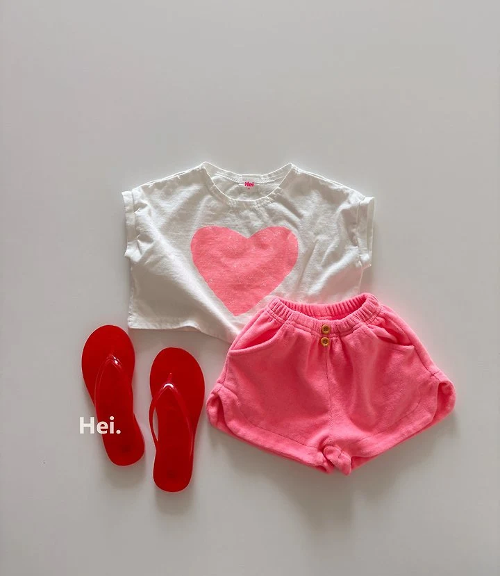 Hei - Korean Children Fashion - #toddlerclothing - Heart Tee - 10