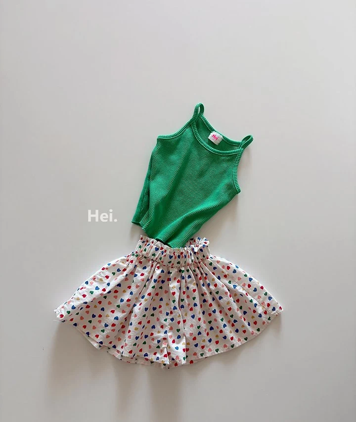 Hei - Korean Children Fashion - #toddlerclothing - Heart Culottes - 9