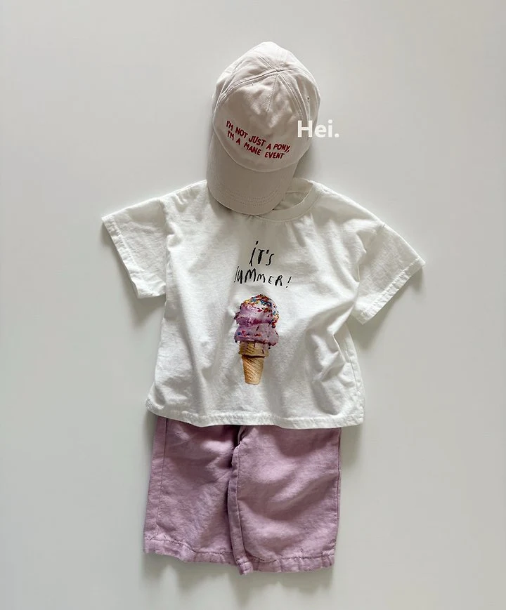 Hei - Korean Women Fashion - #vintagekidsstyle - Ice Cream Tee - 12