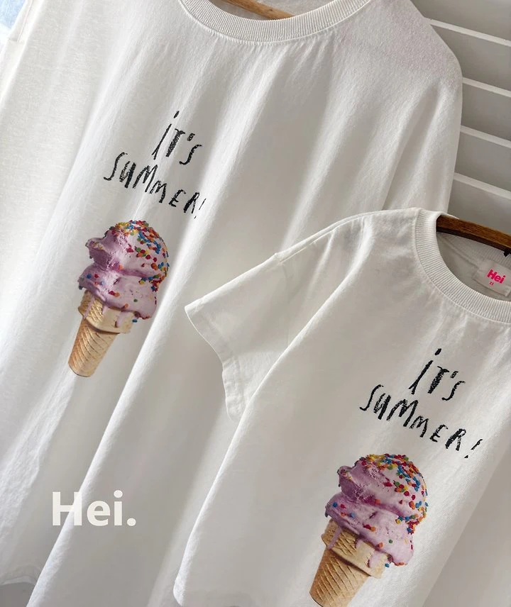 Hei - Korean Women Fashion - #womensfashion - Ice Cream Tee - 2