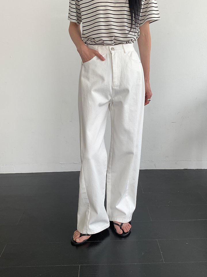 Heize - Korean Women Fashion - #momslook - Bailey Denim Pants - 5