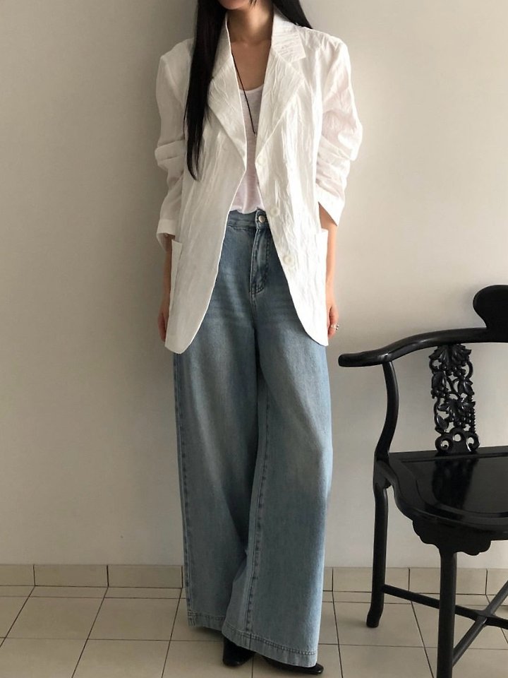 Heize - Korean Women Fashion - #momslook - Wrinkle Jacket - 6