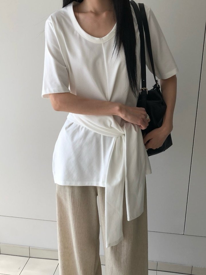 Heize - Korean Women Fashion - #momslook - Mere Tee - 5