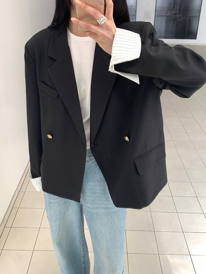 Heize - Korean Women Fashion - #romanticstyle - Marine Jacket - 10